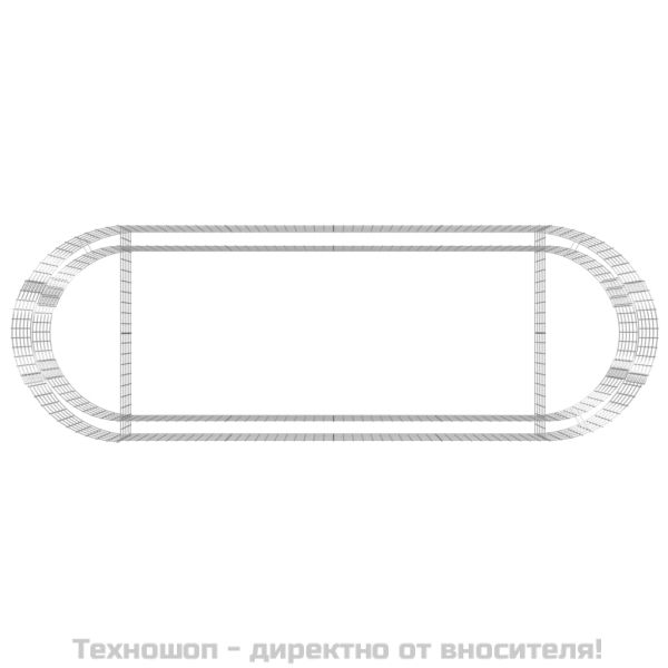 Габион повдигната леха, поцинковано желязо, 300x100x50 cм