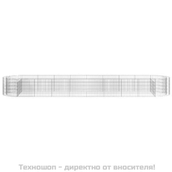 Габион повдигната леха, поцинковано желязо, 500x100x50 cм