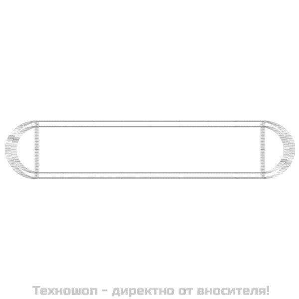 Габион повдигната леха, поцинковано желязо, 500x100x50 cм