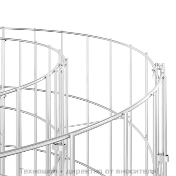 Габион повдигната леха, поцинковано желязо, 600x100x50 cм