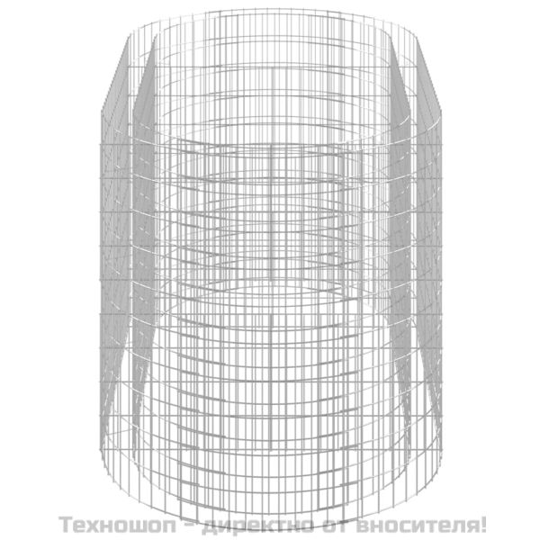 Габион повдигната леха, поцинковано желязо, 200x100x100 cм