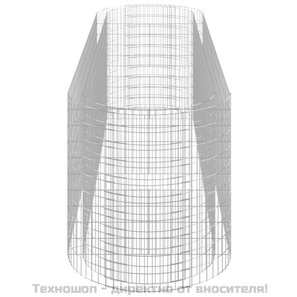 Габион повдигната леха, поцинковано желязо, 400x100x100 cм