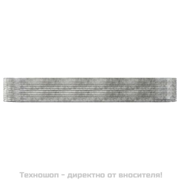 Градинска повдигната леха поцинкована стомана сребрист