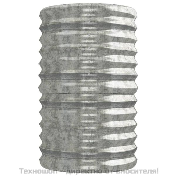 Градинска повдигната леха поцинкована стомана сребрист