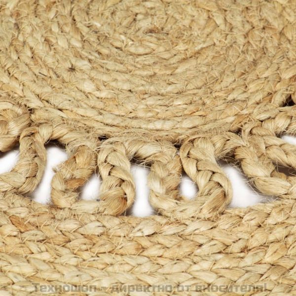 Ръчно плетен килим от юта, 210 см