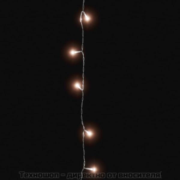 LED стринг със 150 LED топло бяло 15 м PVC