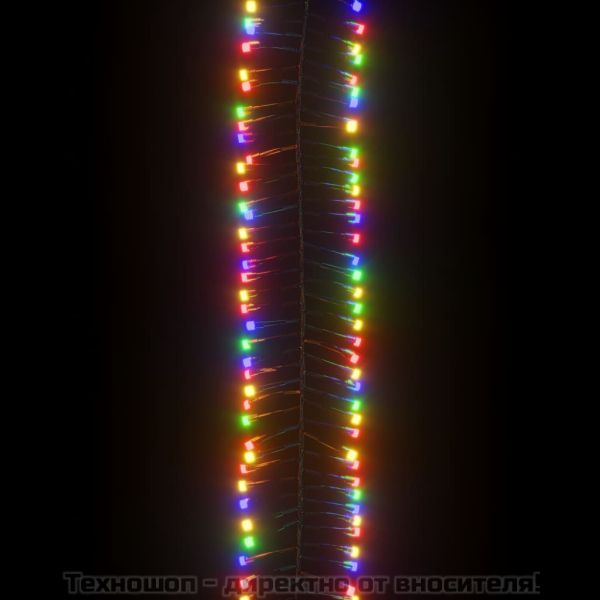 LED клъстърен стринг с 1000 LED многоцветен 11 м PVC