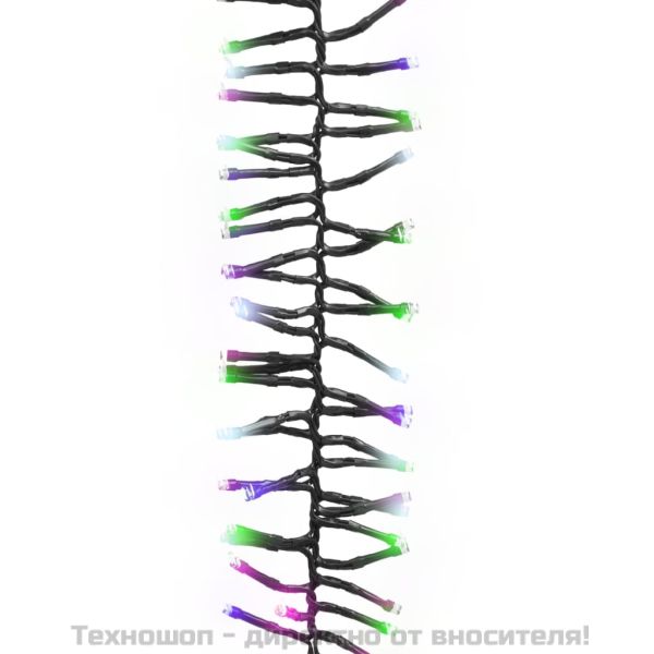 LED клъстърен стринг с 1000 LED пастелен многоцветен 11 м PVC