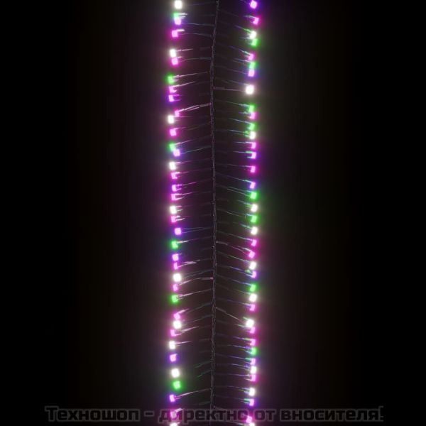 LED клъстърен стринг с 1000 LED пастелен многоцветен 11 м PVC