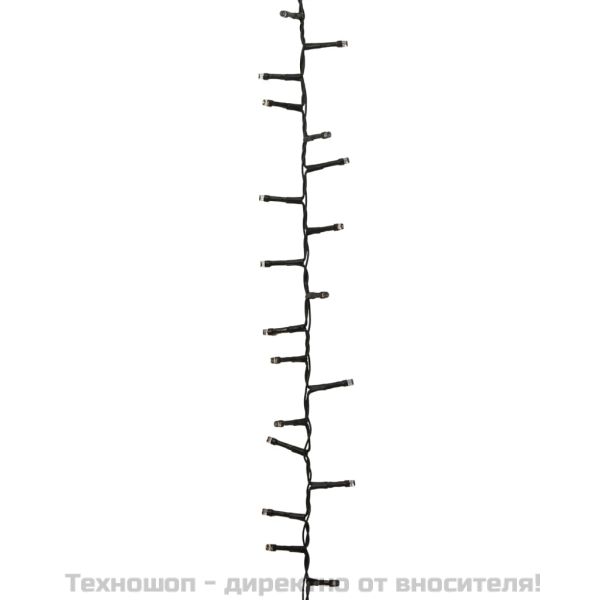 Компактен LED стринг с 400 LED синьо 13 м PVC