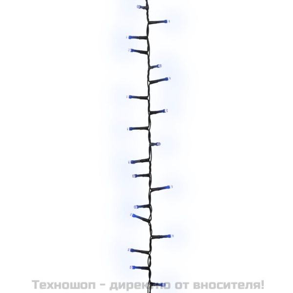 Компактен LED стринг с 1000 LED синьо 25 м PVC