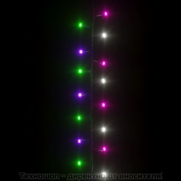 Компактен LED стринг с 2000 LED пастелен многоцветен 45 м PVC
