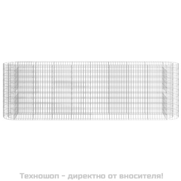 Габион повдигната леха, поцинковано желязо, 330x50x100 cм