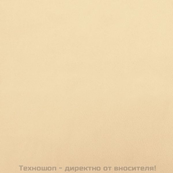 Табуретка, кремаво, бяла, 60x60x36 см, кадифе