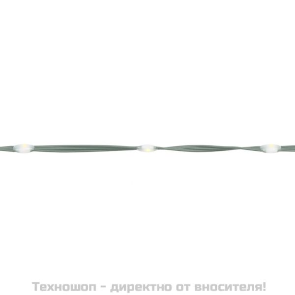 Коледна елха на флагщок, топло бяло, 108 LED, 180 см