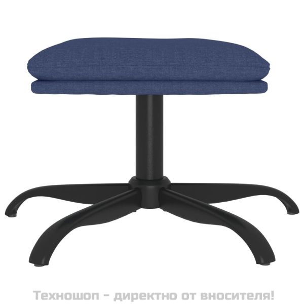 Табуретка, синя, 60x60x36 см, плат