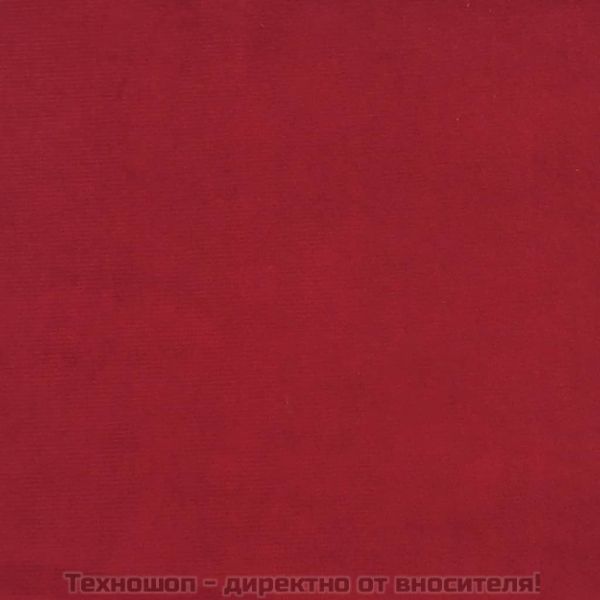 Табуретка, виненочервена, 60x60x36 см, кадифе