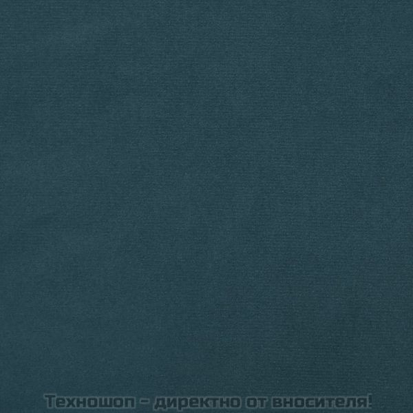 Табуретка, синя, 60x60x36 см, кадифе