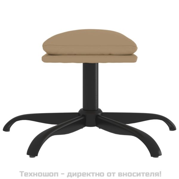 Табуретка, капучино, 60x60x36 см, изкуствена кожа