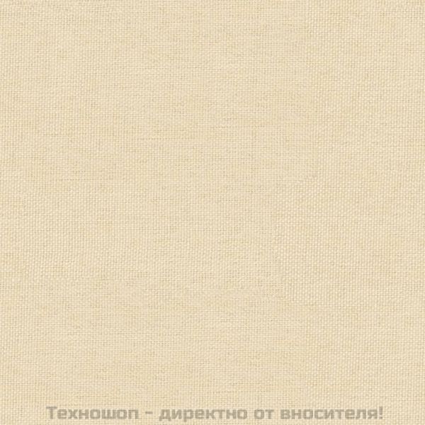 Табуретка, кремава, 60x60x36 см, текстил и изкуствена кожа