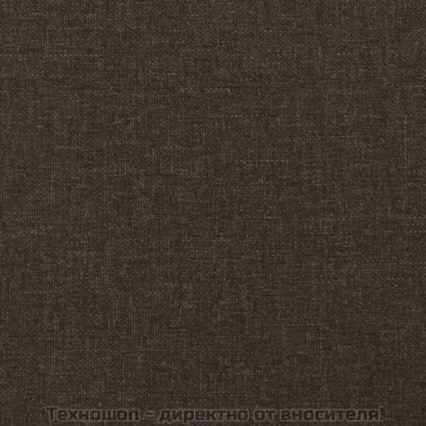 Табуретка, кафява, 60x60x36 см, текстил и изкуствена кожа