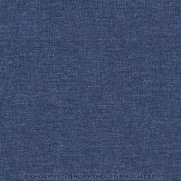 Табуретка, синя, 60x60x36 см, текстил и изкуствена кожа