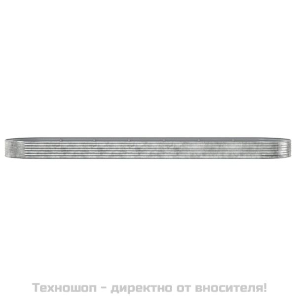 Градинска повдигната леха поцинкована стомана сребрист