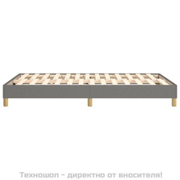 Рамка за легло с пружини, тъмносива, 120x200 см, плат