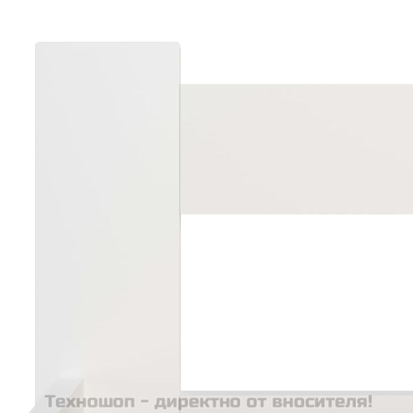 Рамка за легло, бяла, бор масив, 160х200 см