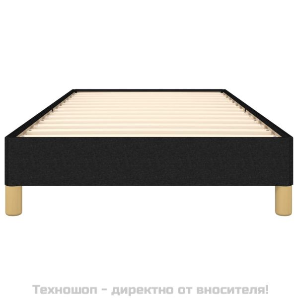 Рамка за легло без матрак, Черно, 90x200 см, плат