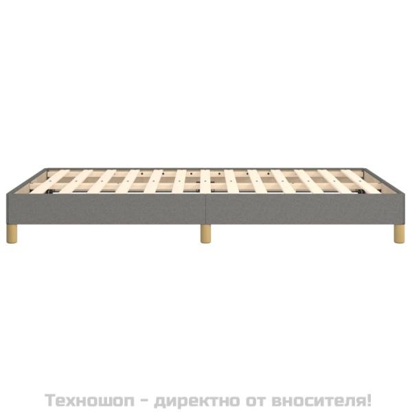 Рамка за легло без матрак, тъмносива, 120x200 см, плат