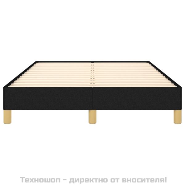 Рамка за легло без матрак, черна, 120x200 см, плат