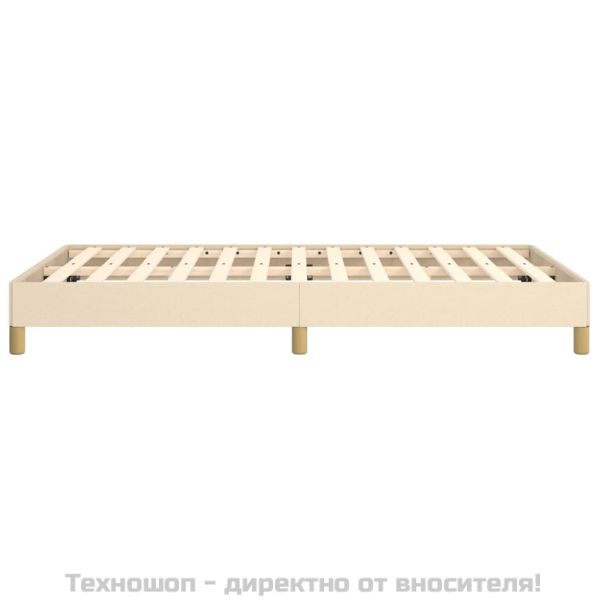 Рамка за легло без матрак, кремава, 120x200 см, плат