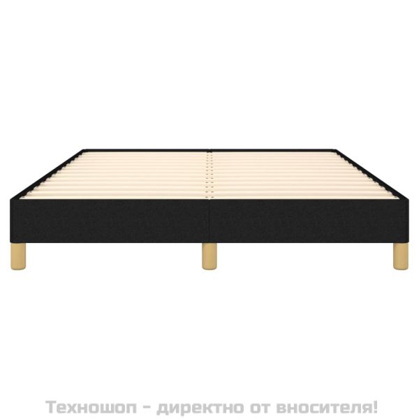 Рамка за легло без матрак, черна, 140x200 см плат