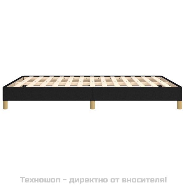 Рамка за легло без матрак, черна, 140x200 см плат