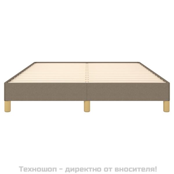 Рамка за легло без матрак, таупе, 140x200 см плат