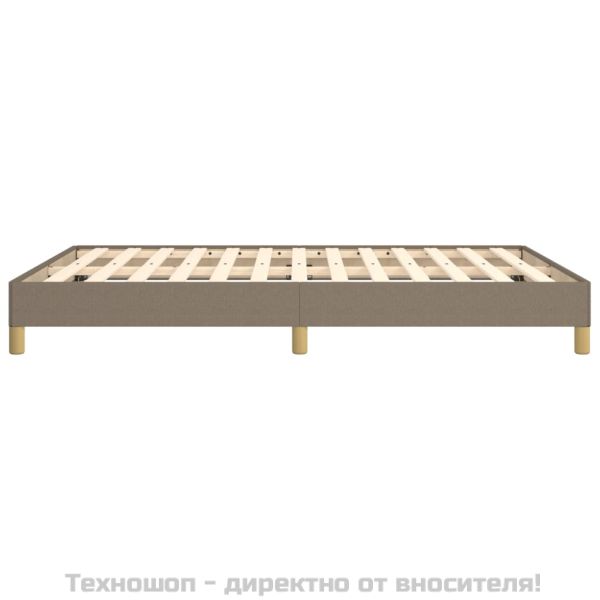 Рамка за легло без матрак, таупе, 140x200 см плат