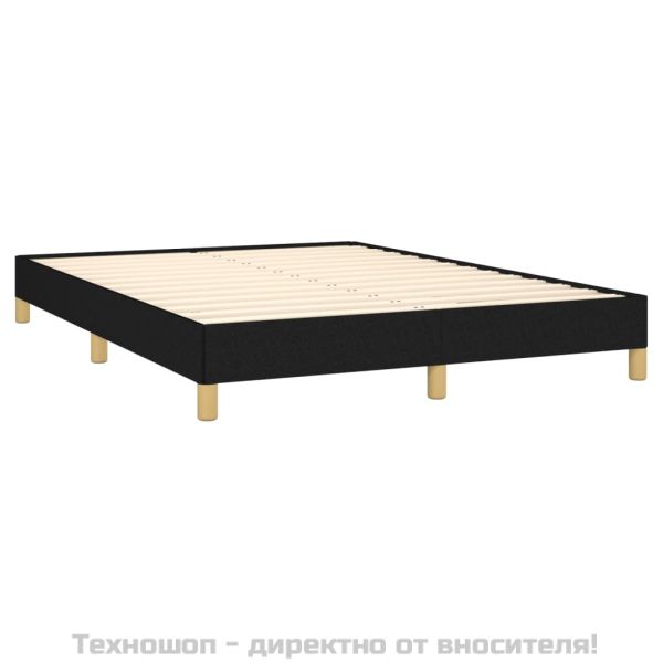 Рамка за легло без матрак, черна, 160x200 см, плат