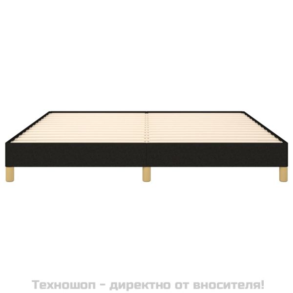 Рамка за легло без матрак, черна, 180x200 см, плат