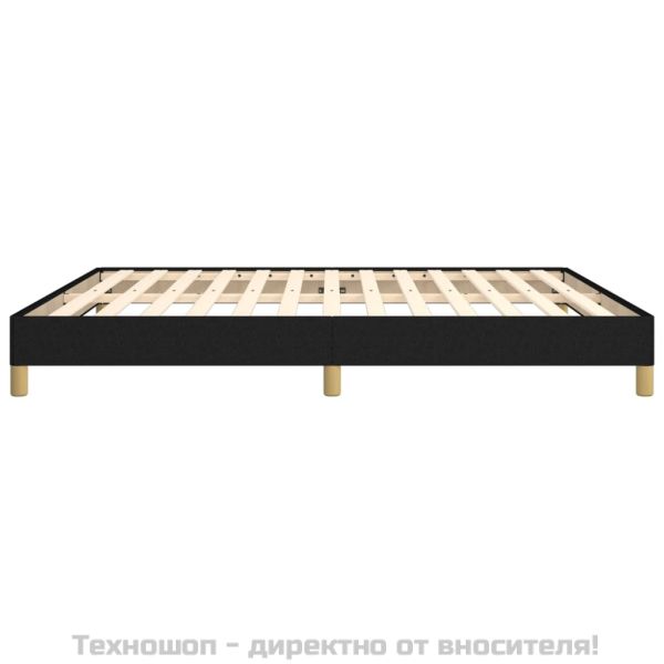 Рамка за легло без матрак, черна, 180x200 см, плат