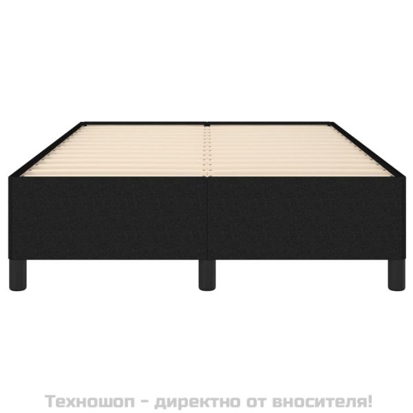 Рамка за легло без матрак, черна, 120x200 см, плат