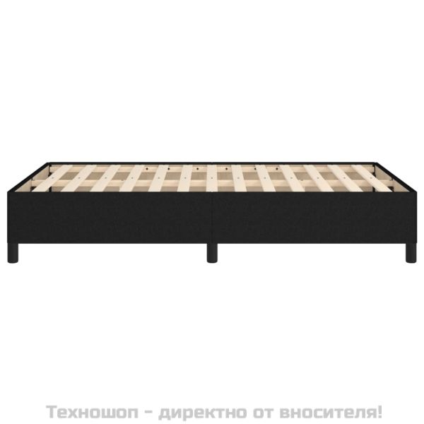 Рамка за легло без матрак, черна, 120x200 см, плат