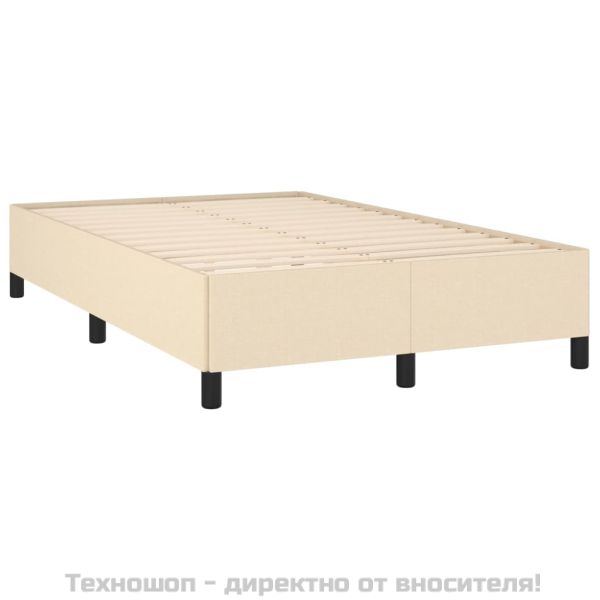 Рамка за легло без матрак, кремава, 120x200 см, плат