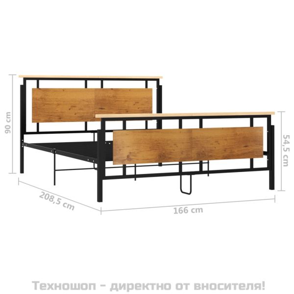 Рамка за легло, метал, 160x200 см