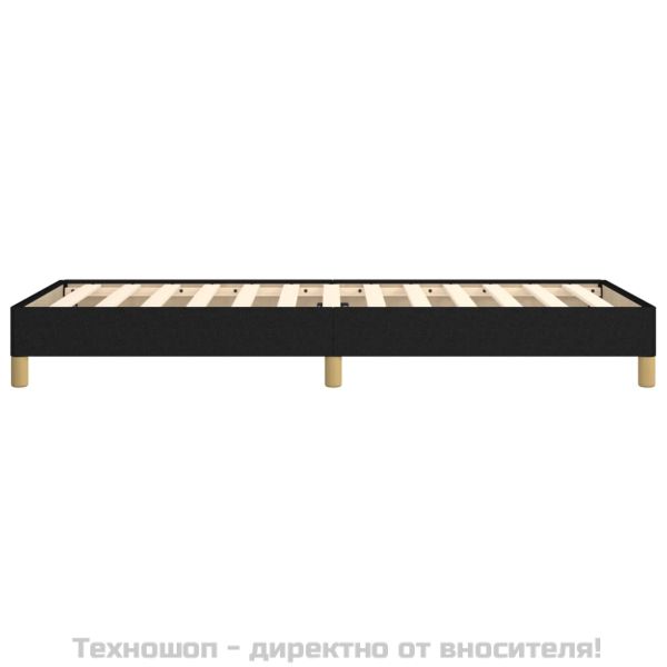 Рамка за легло без матрак, Черно, 80x200 см, плат