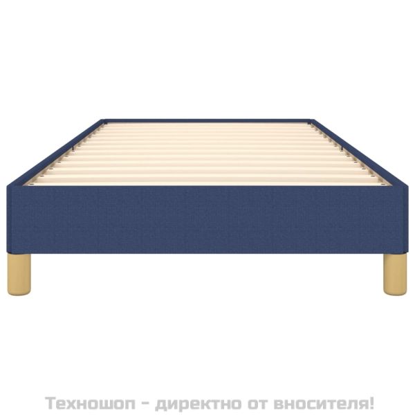 Рамка за легло без матрак, Синьо, 100x200 см, плат