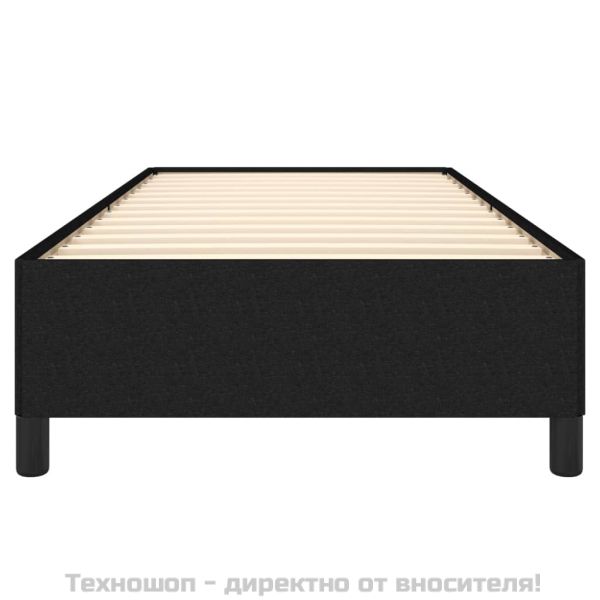 Рамка за легло без матрак, Черно, 80x200 см, плат