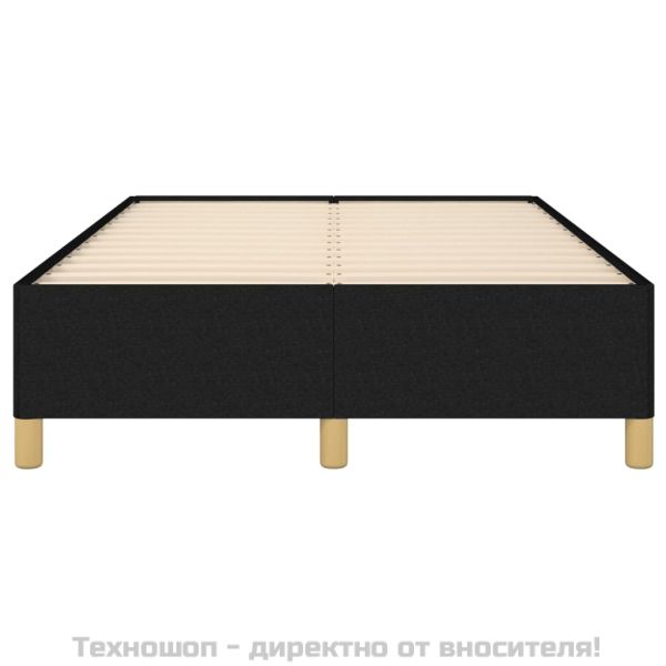 Рамка за легло без матрак, черна, 120x200 см, плат