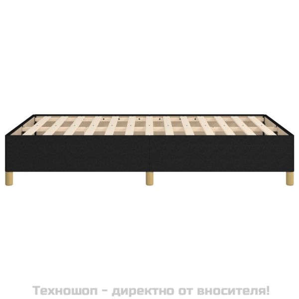 Рамка за легло без матрак, черна, 120x200 см, плат