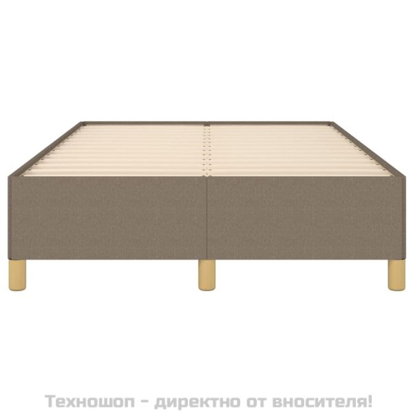 Рамка за легло без матрак, таупе, 120x200 см, плат